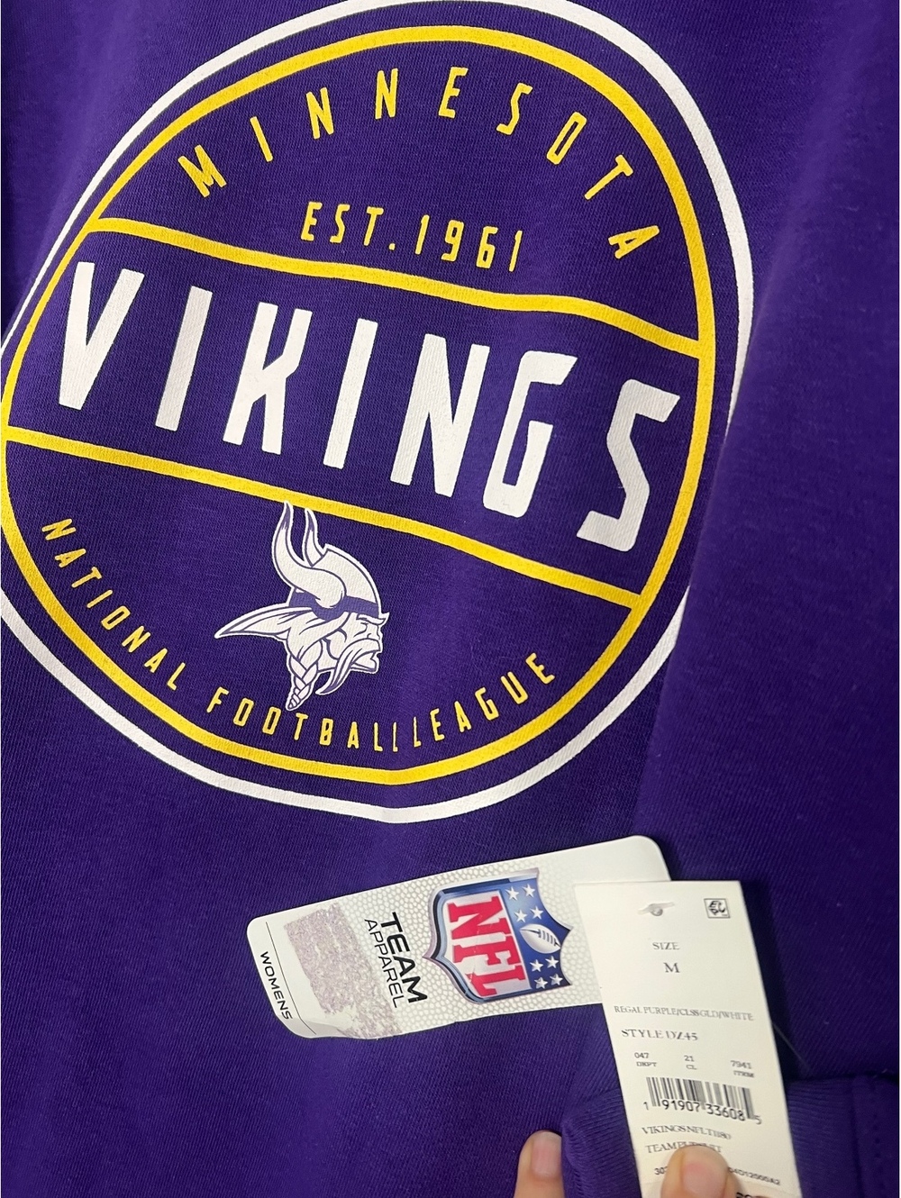 NFL Minnesota Vikings crewneck sweatshirt women’s M football fan
